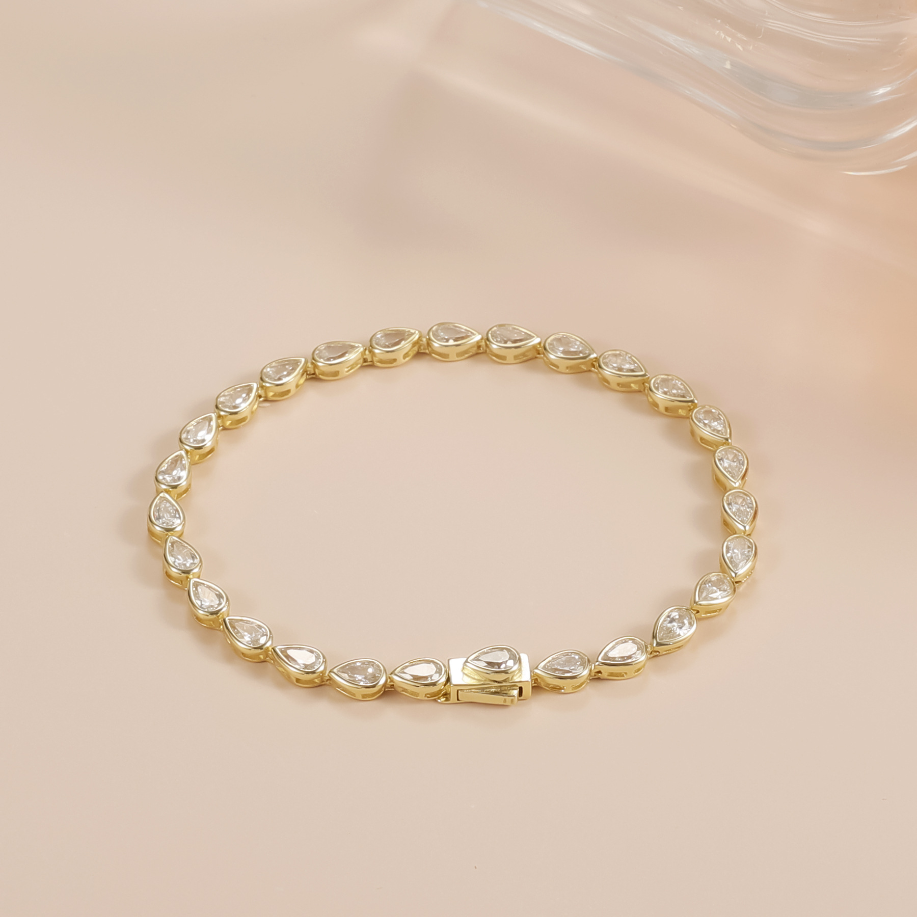 S925 Sterling Silver Moissanite Tennis Bracelet – 6 Stone Shapes, 7 Inches — detail 32
