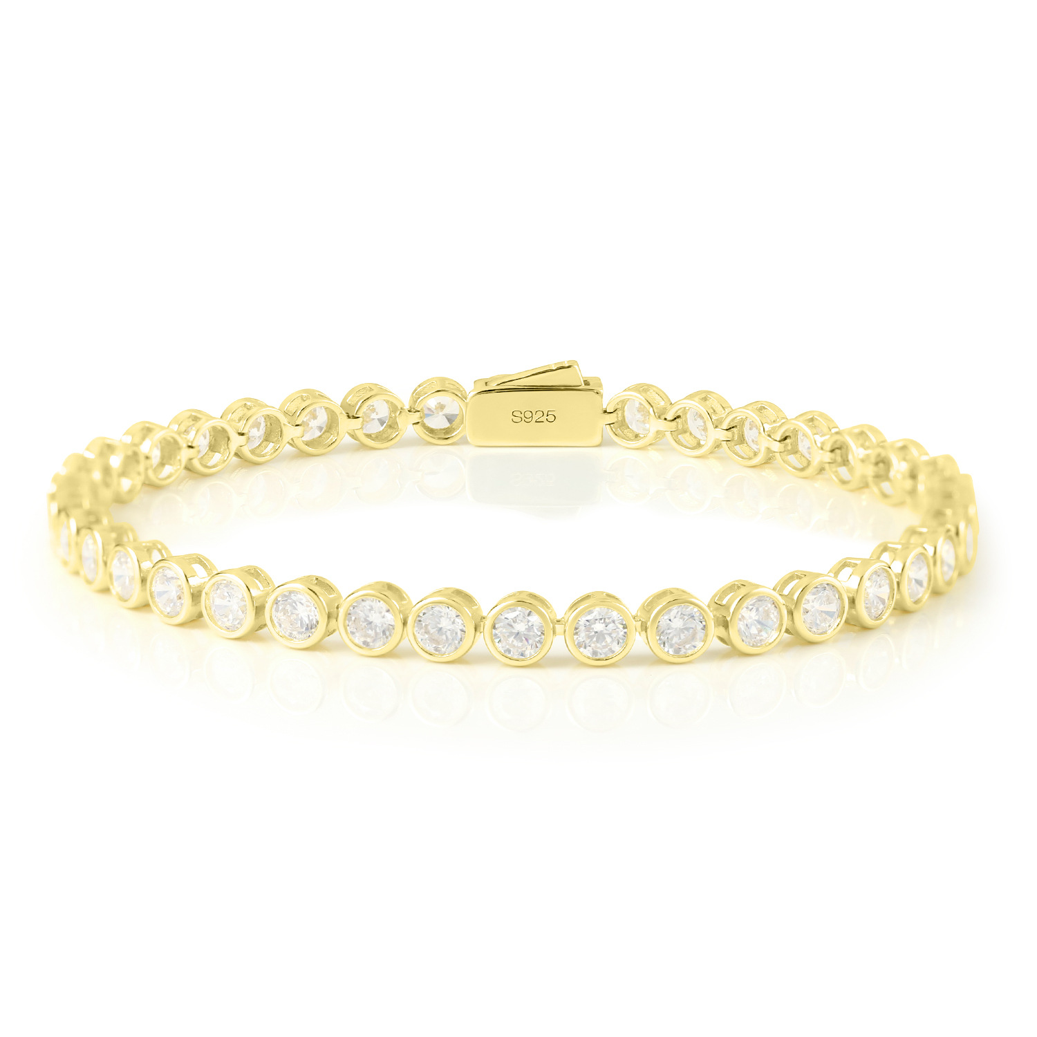 S925 Sterling Silver Moissanite Tennis Bracelet – 6 Stone Shapes, 7 Inches — detail 18