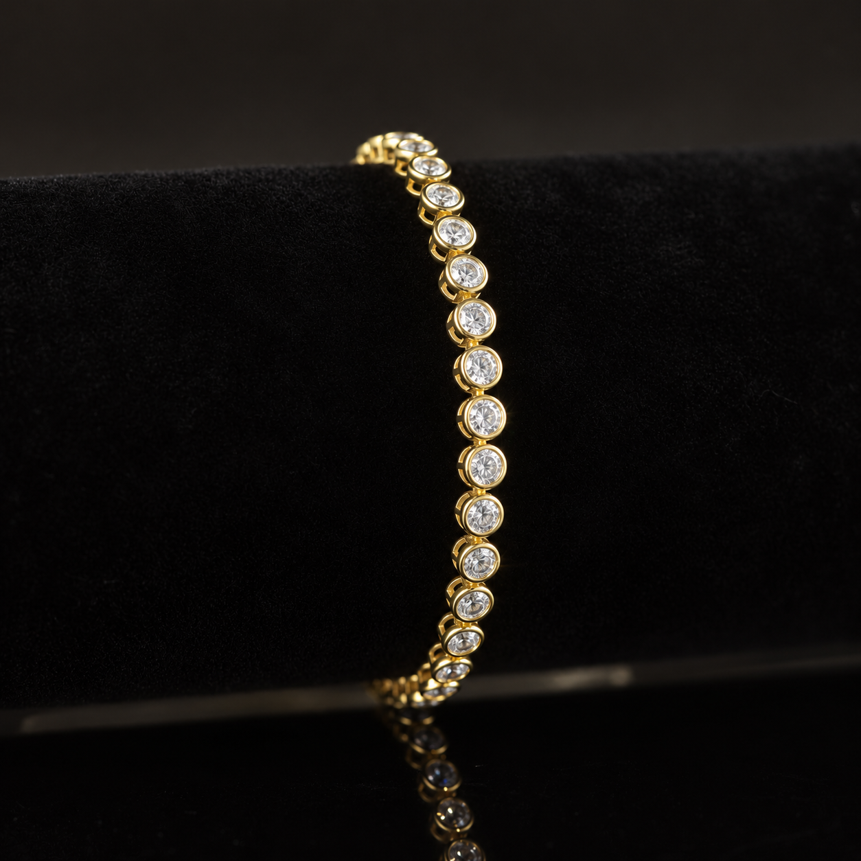 S925 Sterling Silver Bubble Bracelet – Moissanite / Lab-Grown Diamond, 7 Inches — detail 18