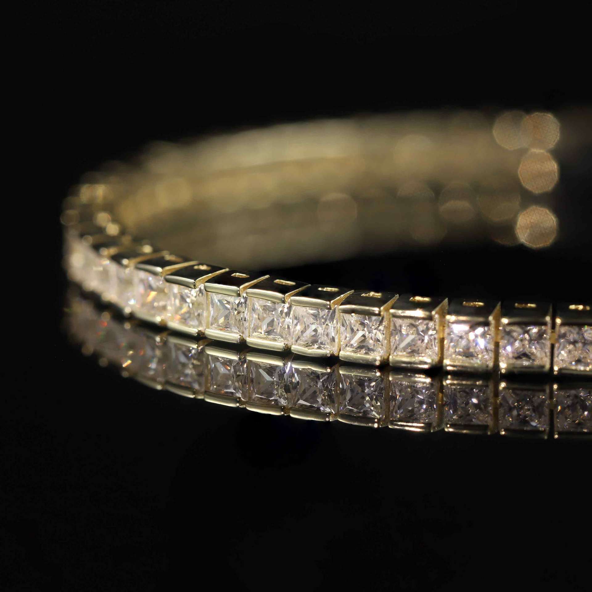 S925 Sterling Silver Moissanite Tennis Bracelet – 6 Stone Shapes, 7 Inches — detail 51