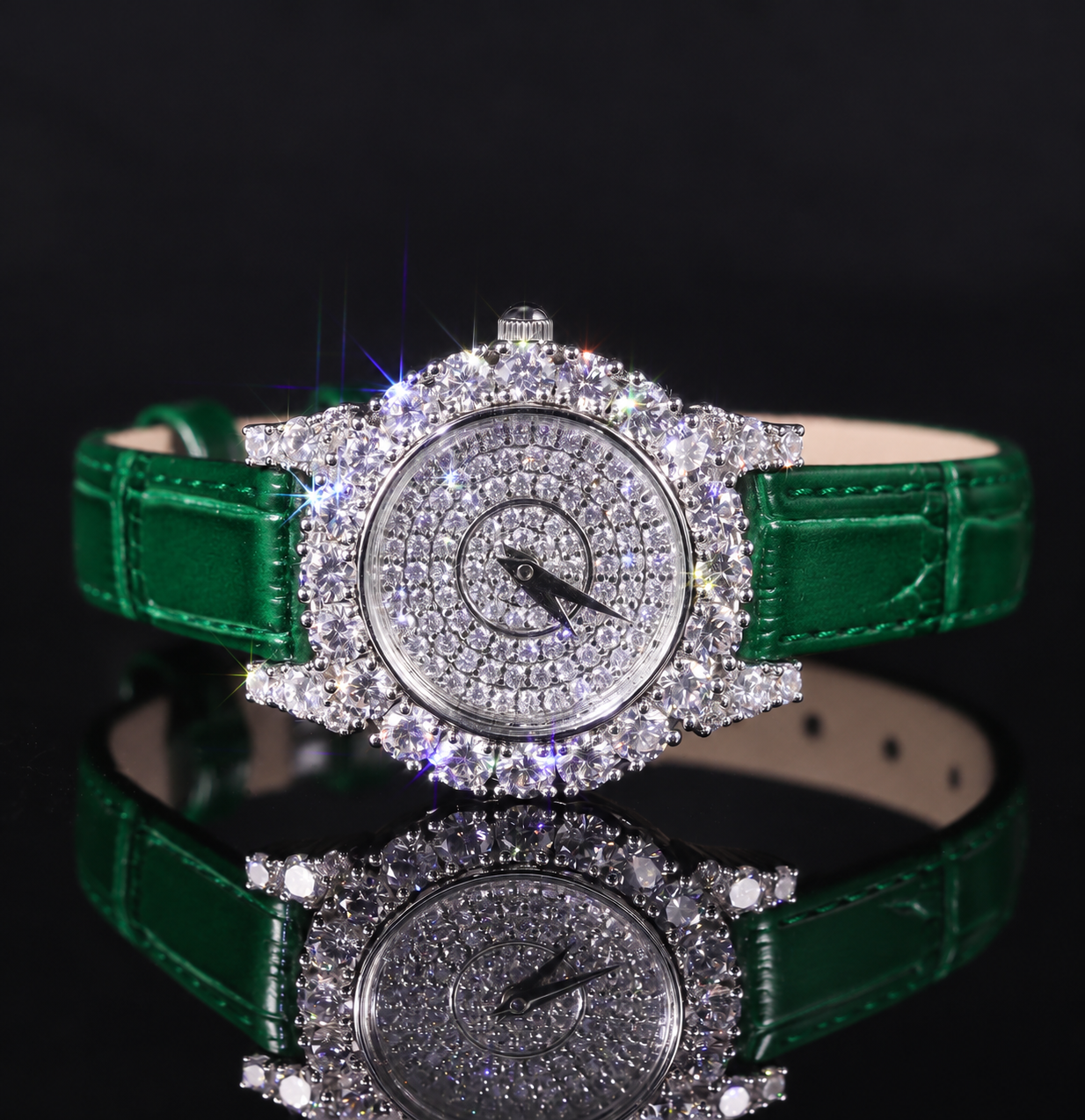 Aodhy Women's 925 Sterling Silver Moissanite Quartz Watch — detail 4