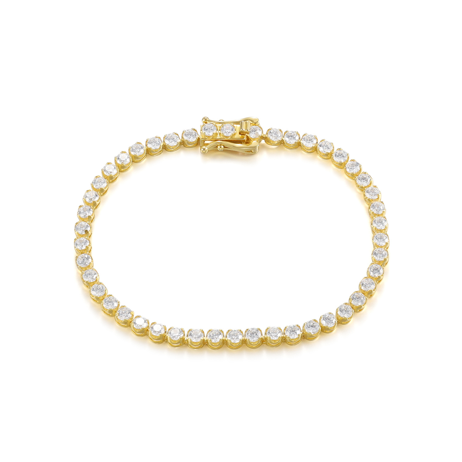 Aodhy 925 Sterling Silver Moissanite or Lab-Grown Diamond Tennis Bracelet — detail 7