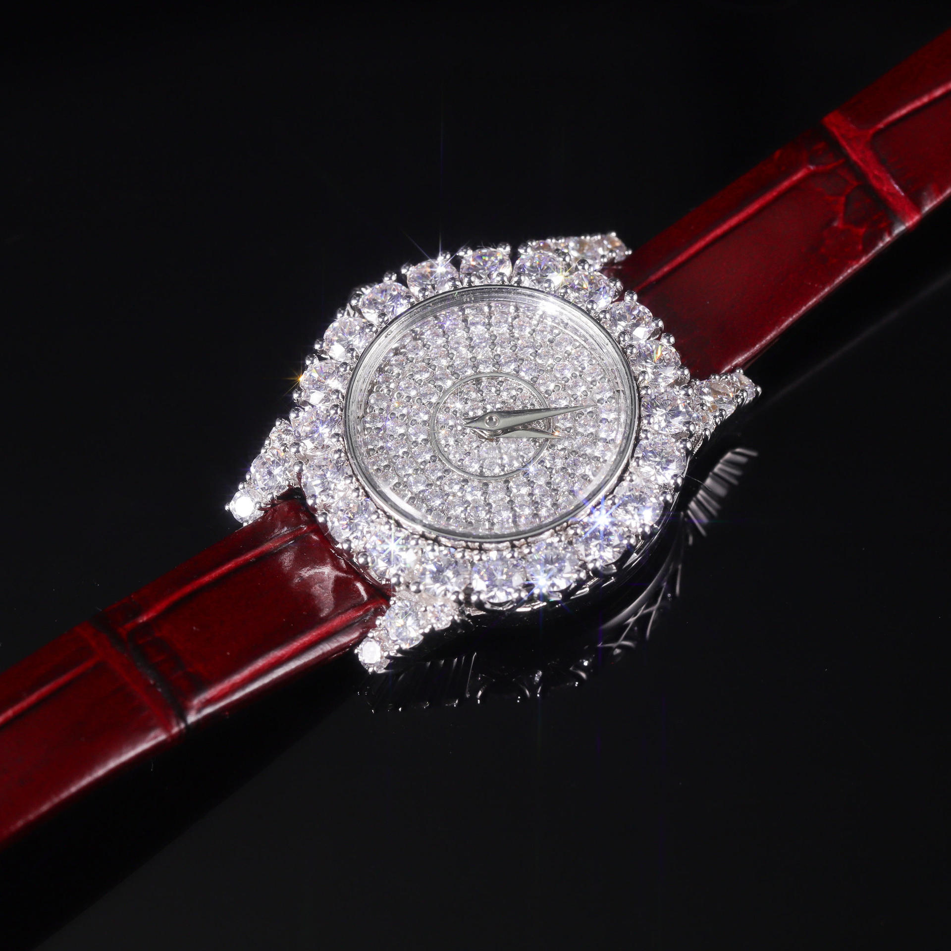 Aodhy Women's 925 Sterling Silver Moissanite Quartz Watch — detail 9