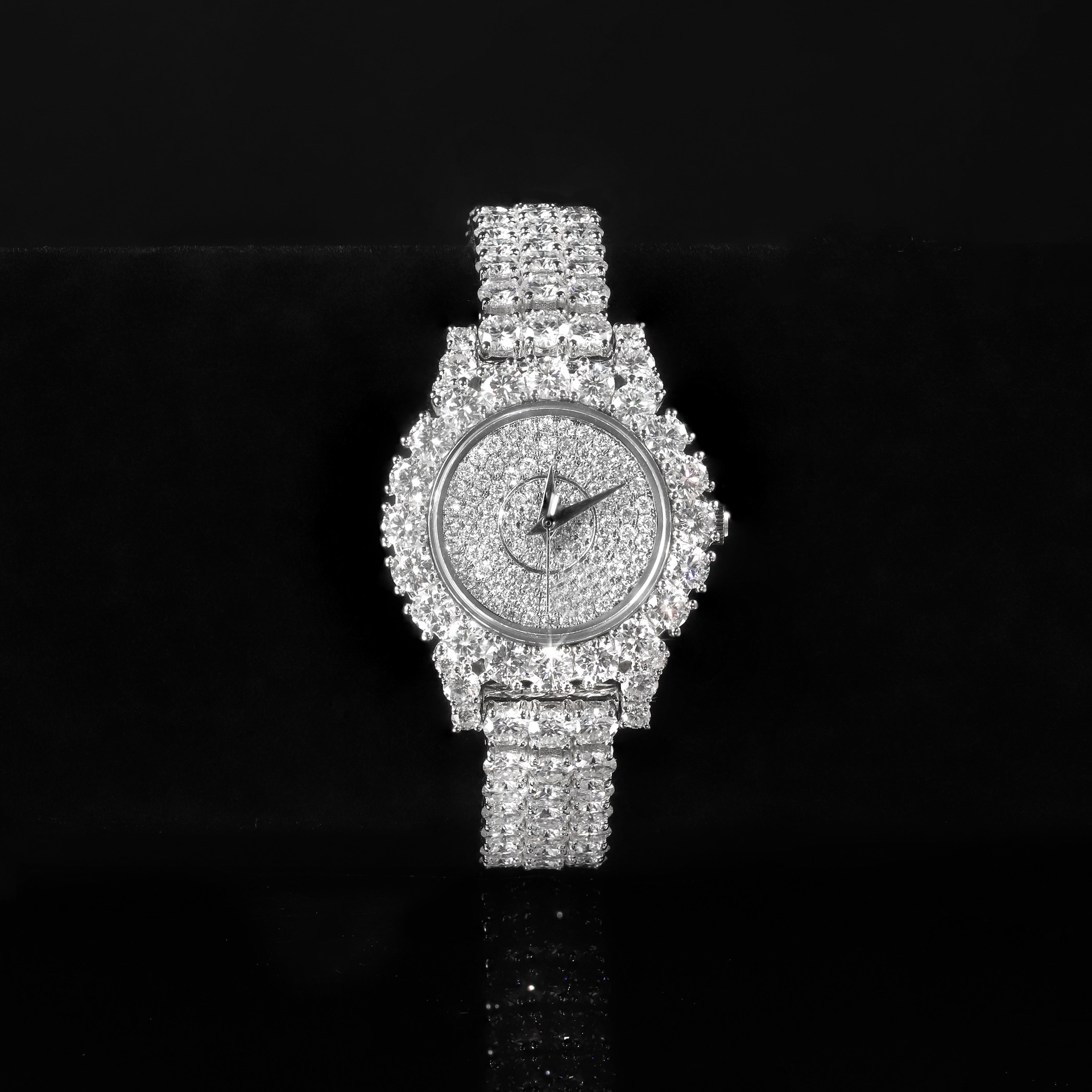 Aodhy 925 Sterling Silver Gem-Set Quartz Watch — detail 6