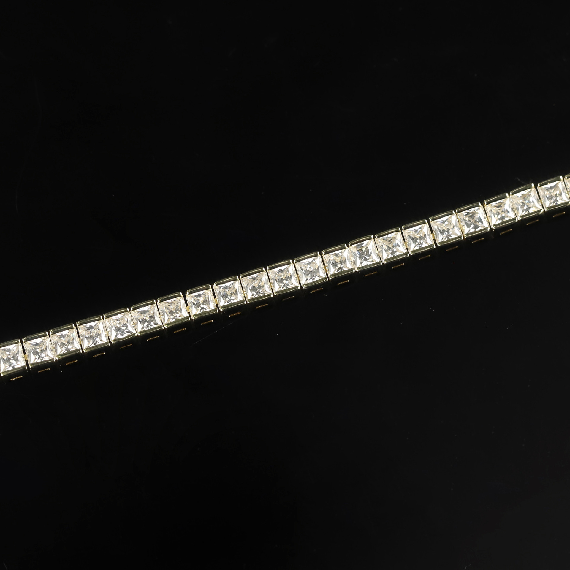 S925 Sterling Silver Moissanite Tennis Bracelet – 6 Stone Shapes, 7 Inches — detail 50
