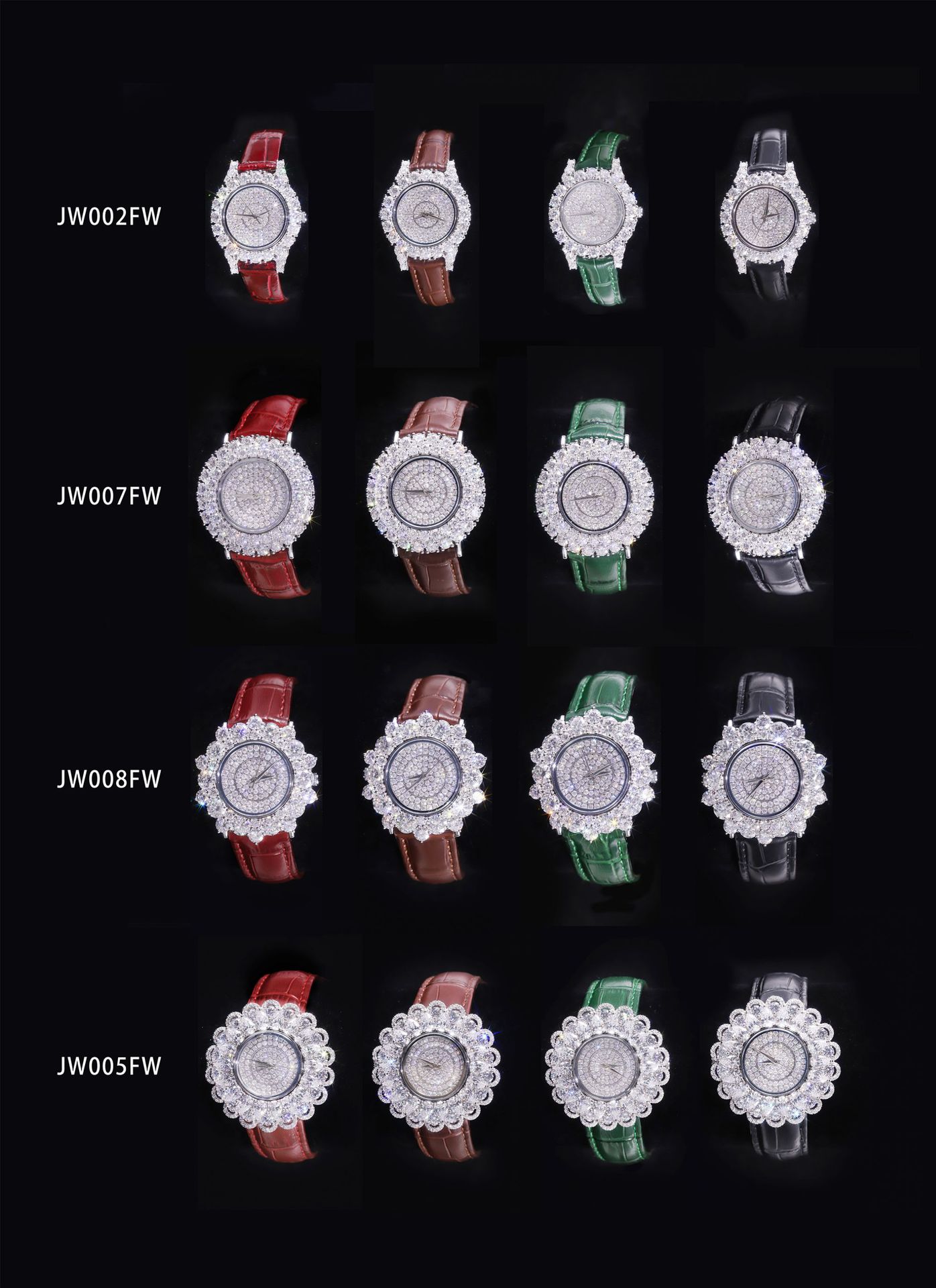 Aodhy 925 Sterling Silver Moissanite Floral Quartz Watch — detail 11