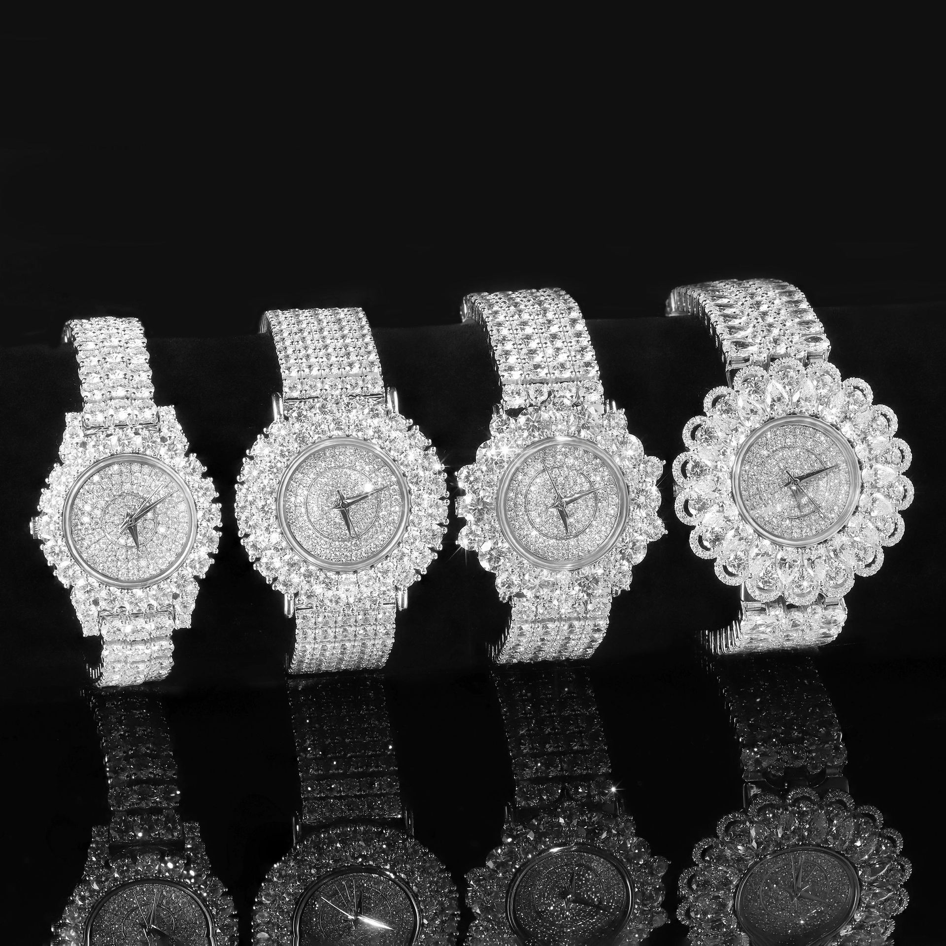 Aodhy 925 Sterling Silver Gem-Set Quartz Watch — detail 4