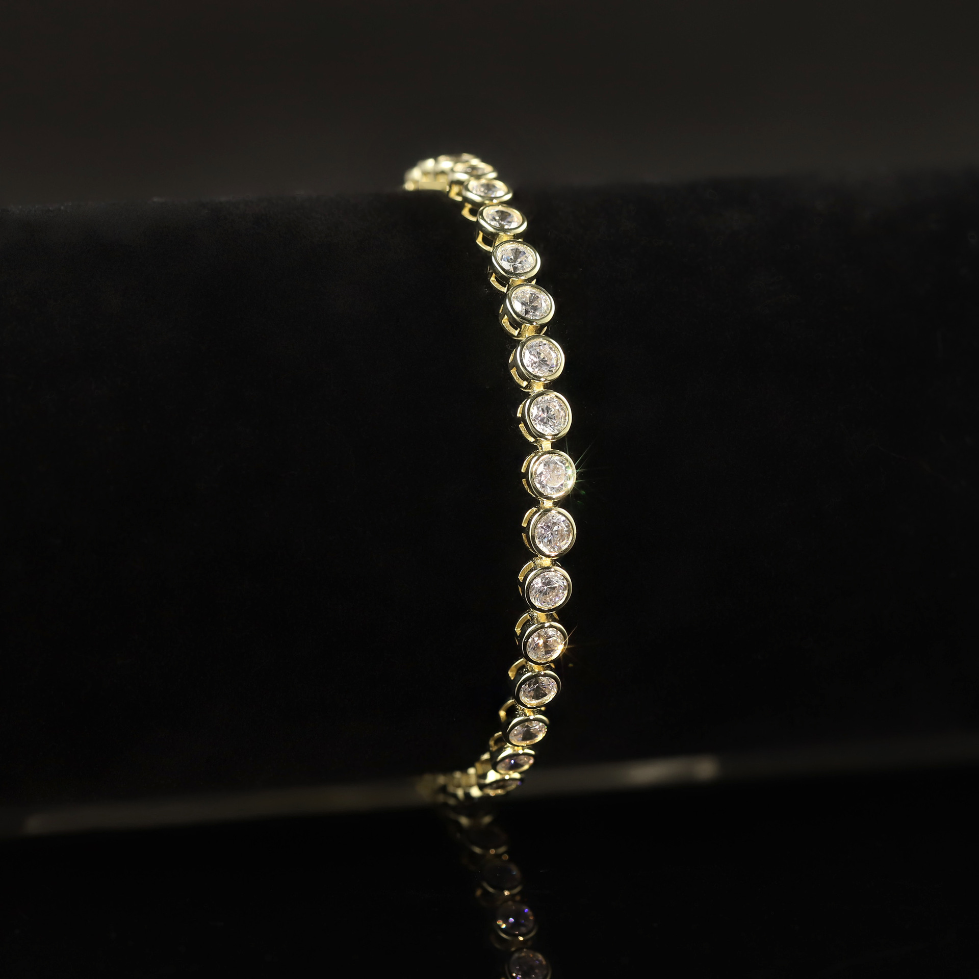 S925 Sterling Silver Moissanite Tennis Bracelet – 6 Stone Shapes, 7 Inches — detail 22
