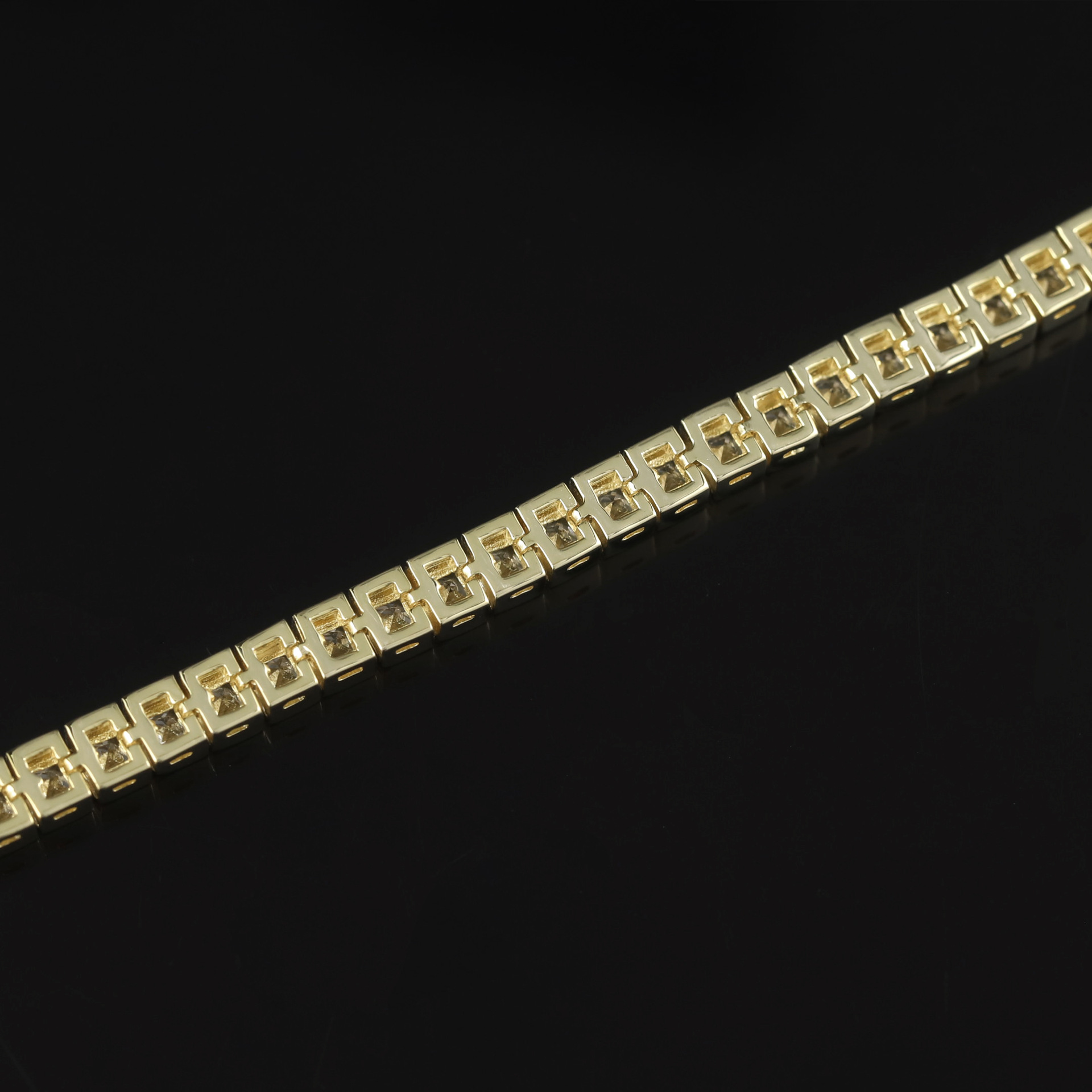 S925 Sterling Silver Moissanite Tennis Bracelet – 6 Stone Shapes, 7 Inches — detail 49