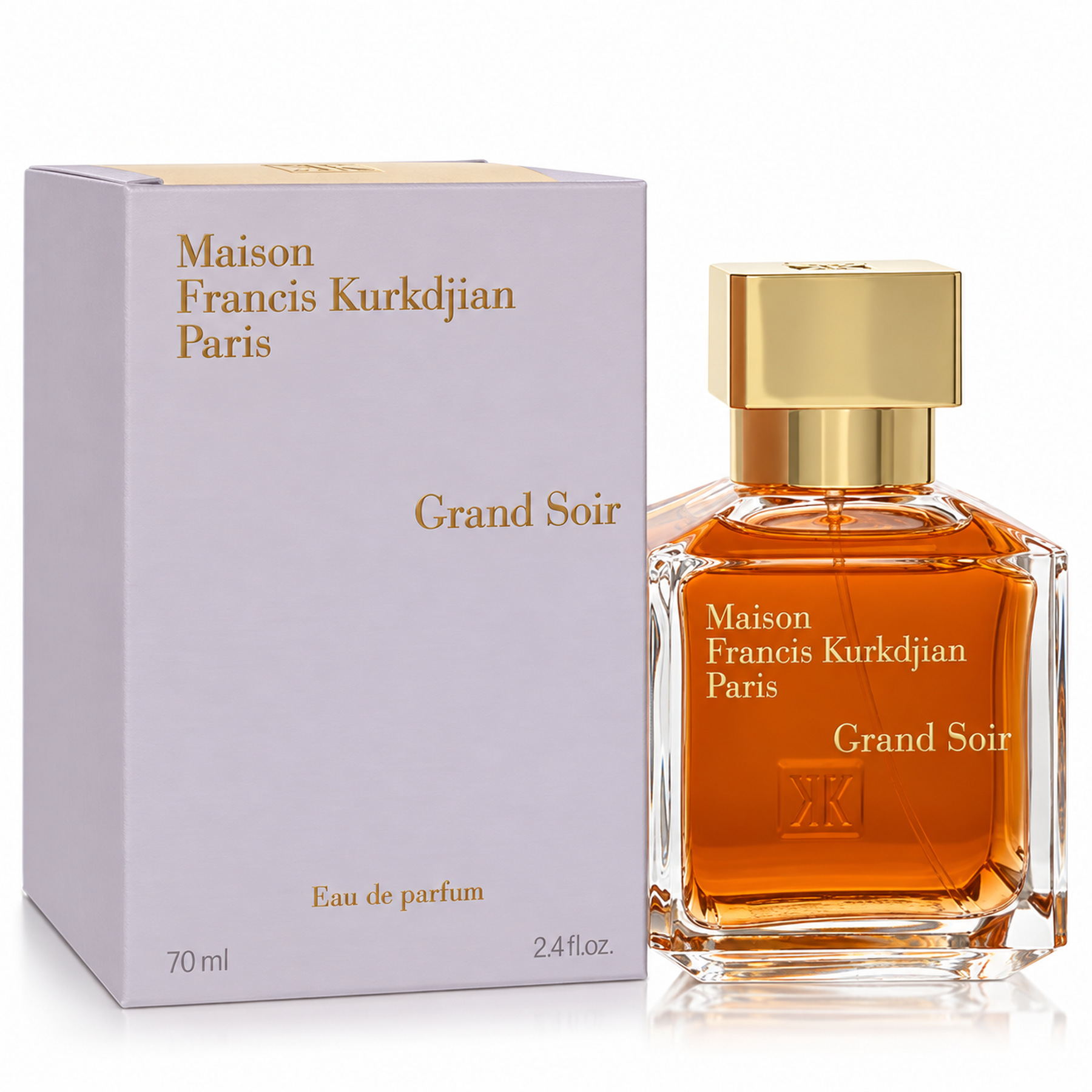 Maison Francis Kurkdjian Grand Soir Eau de Parfum for Women & Men – Amber Woody Fragrance, 2.4 FL. OZ. / 70 mL