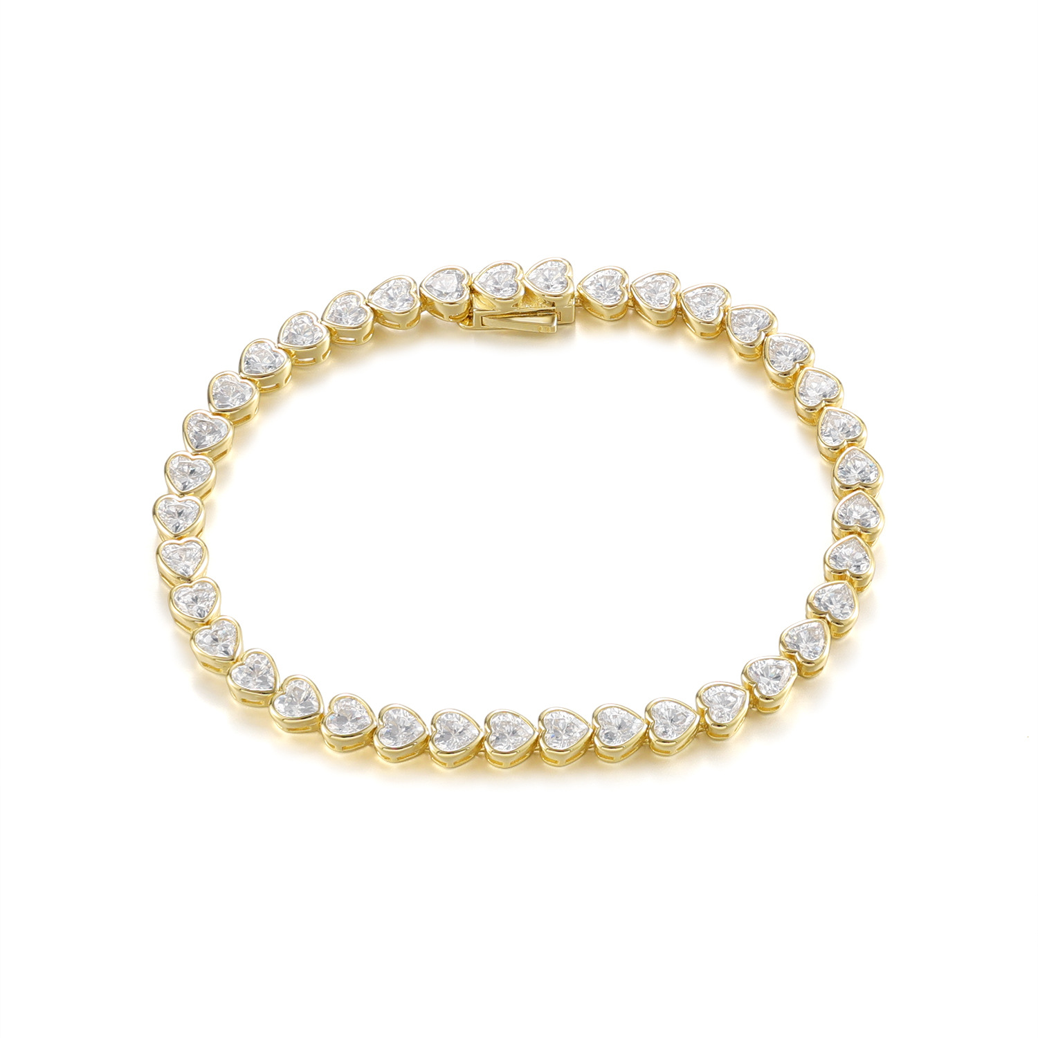S925 Sterling Silver Moissanite Tennis Bracelet – 6 Stone Shapes, 7 Inches — detail 28