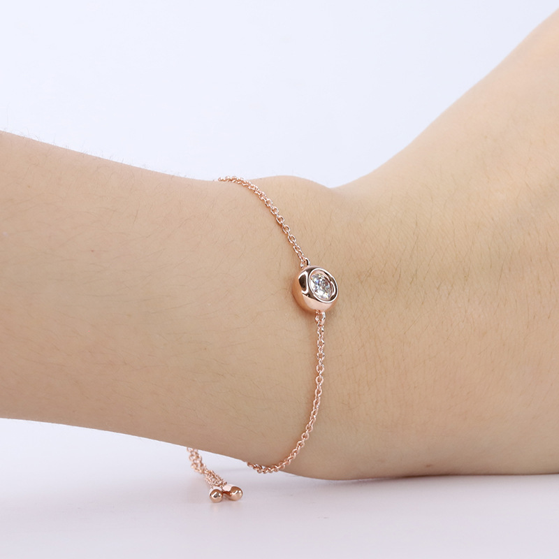 Aodhy 925 Sterling Silver 0.50 ct Lab-Grown Diamond Bubble Bracelet — detail 8