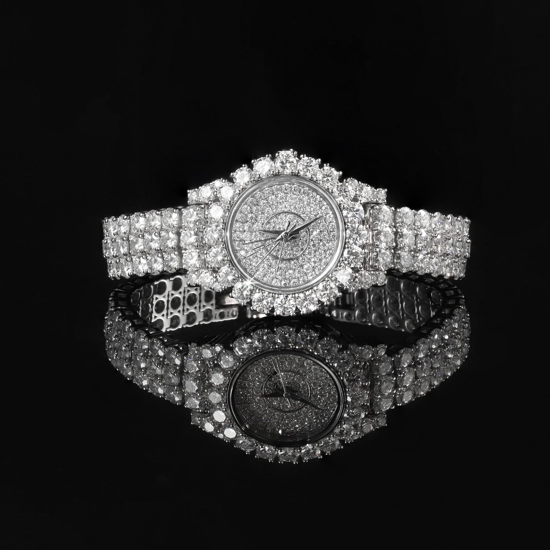Aodhy 925 Sterling Silver Gem-Set Quartz Watch — detail 7