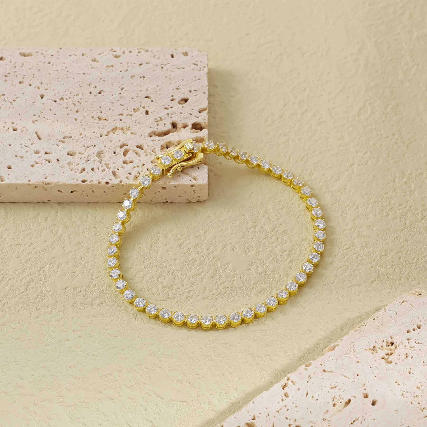 Aodhy 925 Sterling Silver Moissanite or Lab-Grown Diamond Tennis Bracelet — detail 5