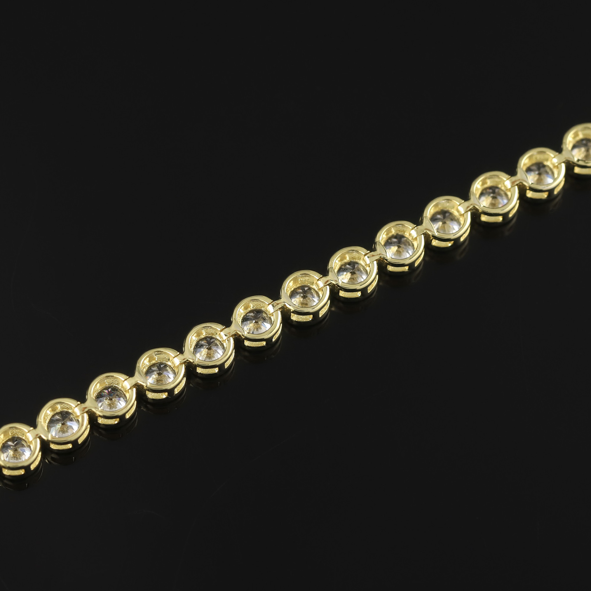 S925 Sterling Silver Moissanite Tennis Bracelet – 6 Stone Shapes, 7 Inches — detail 25