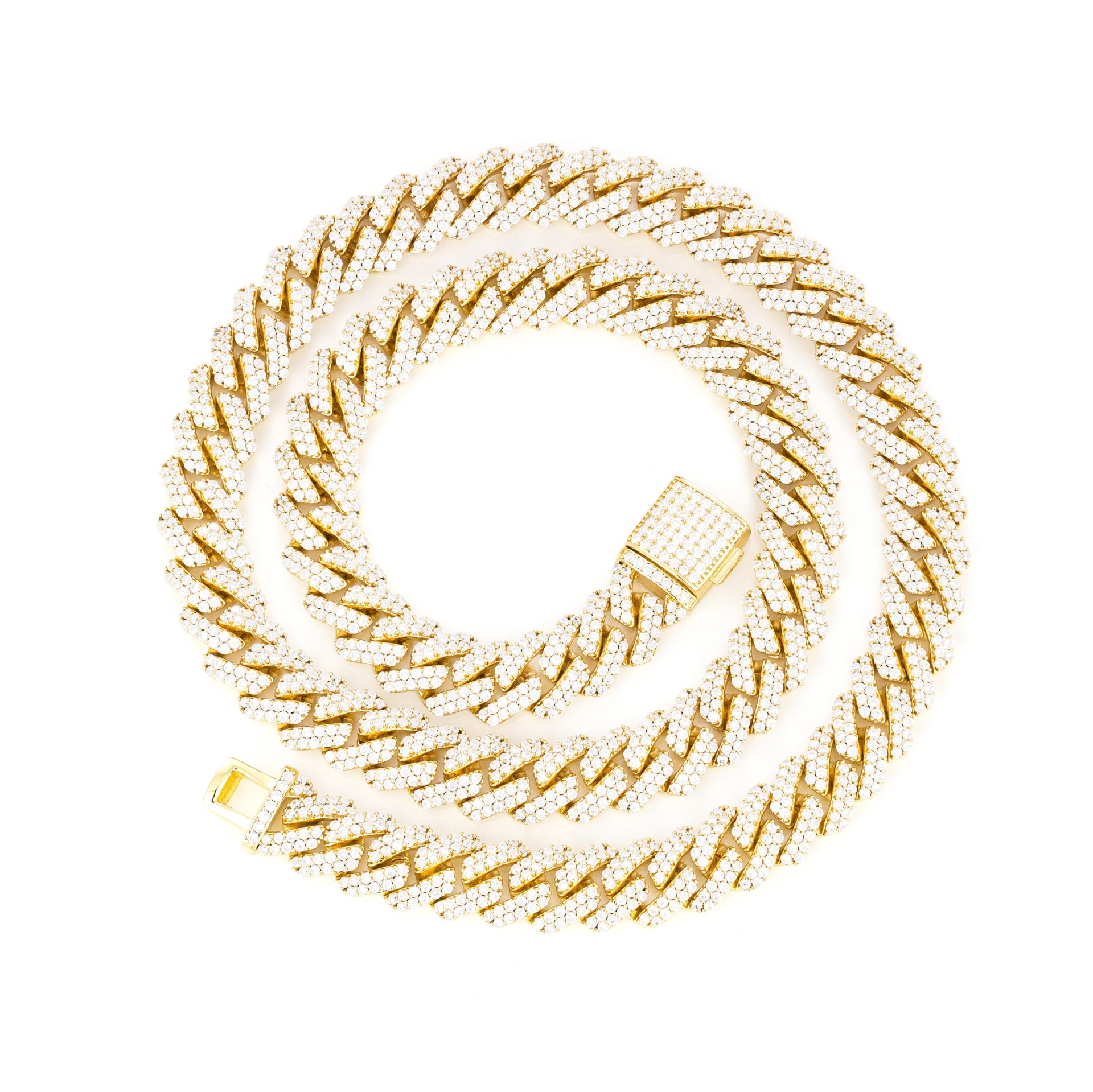 Gold / 12mm / Copper & Cubic Zirconia · 12mm / Bracelet 7"
