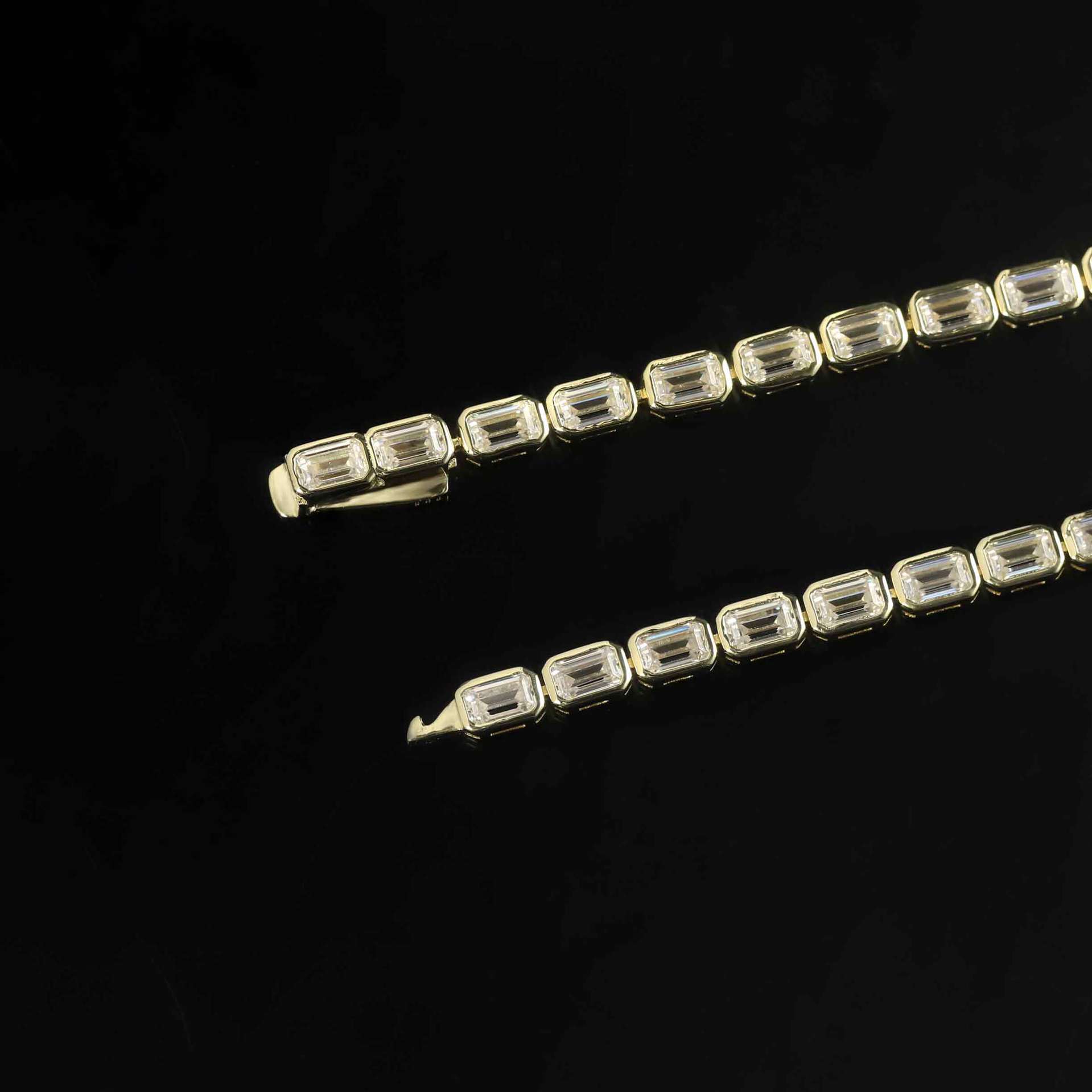 S925 Sterling Silver Moissanite Tennis Bracelet – 6 Stone Shapes, 7 Inches — detail 39