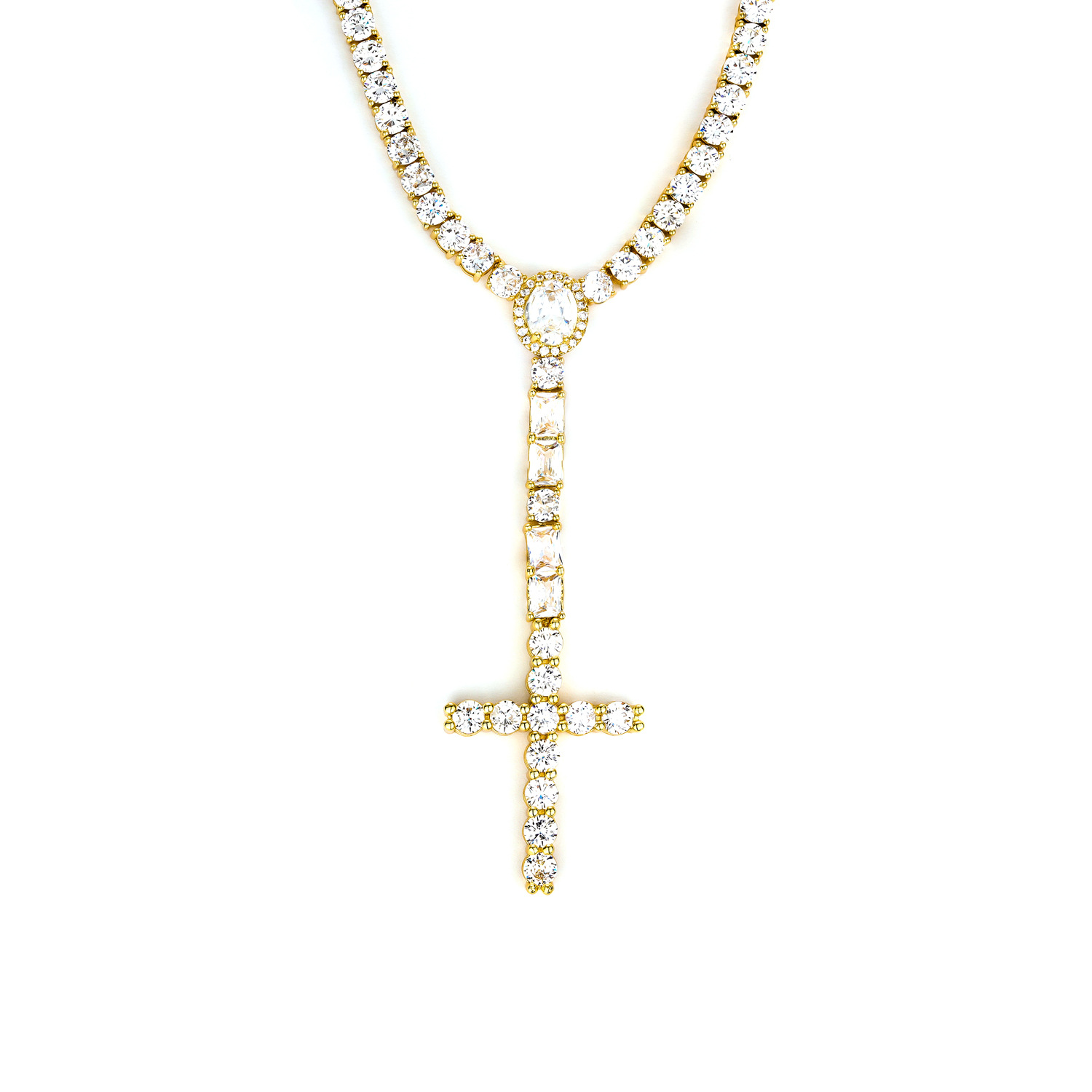 Gold (3mm width) · Necklace 16 inches (41 cm in length)