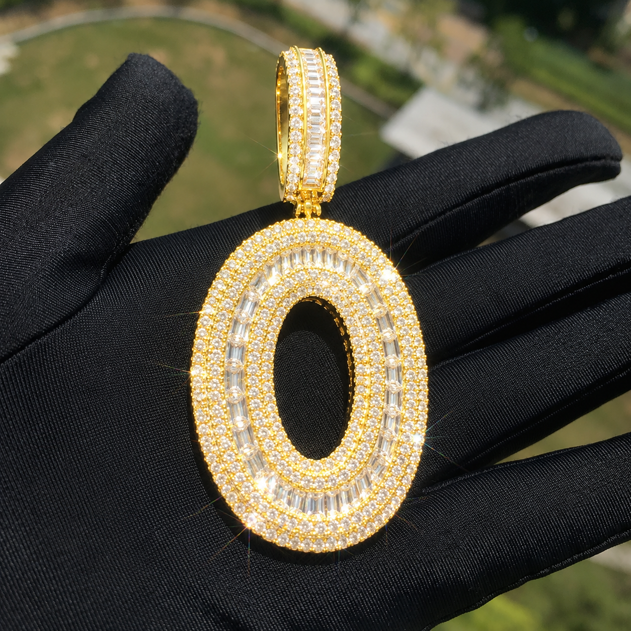 Aodhy Custom Letter Name Pendant Necklace — detail 12