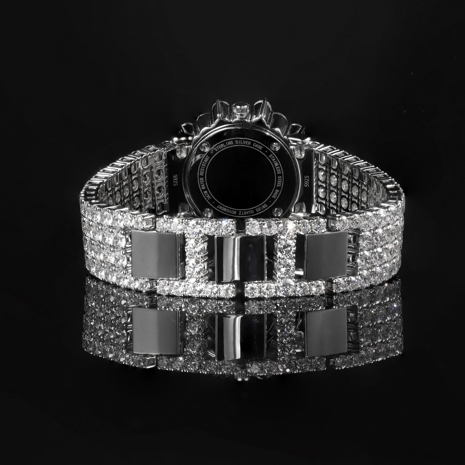 Aodhy 925 Sterling Silver Gem-Set Quartz Watch — detail 23
