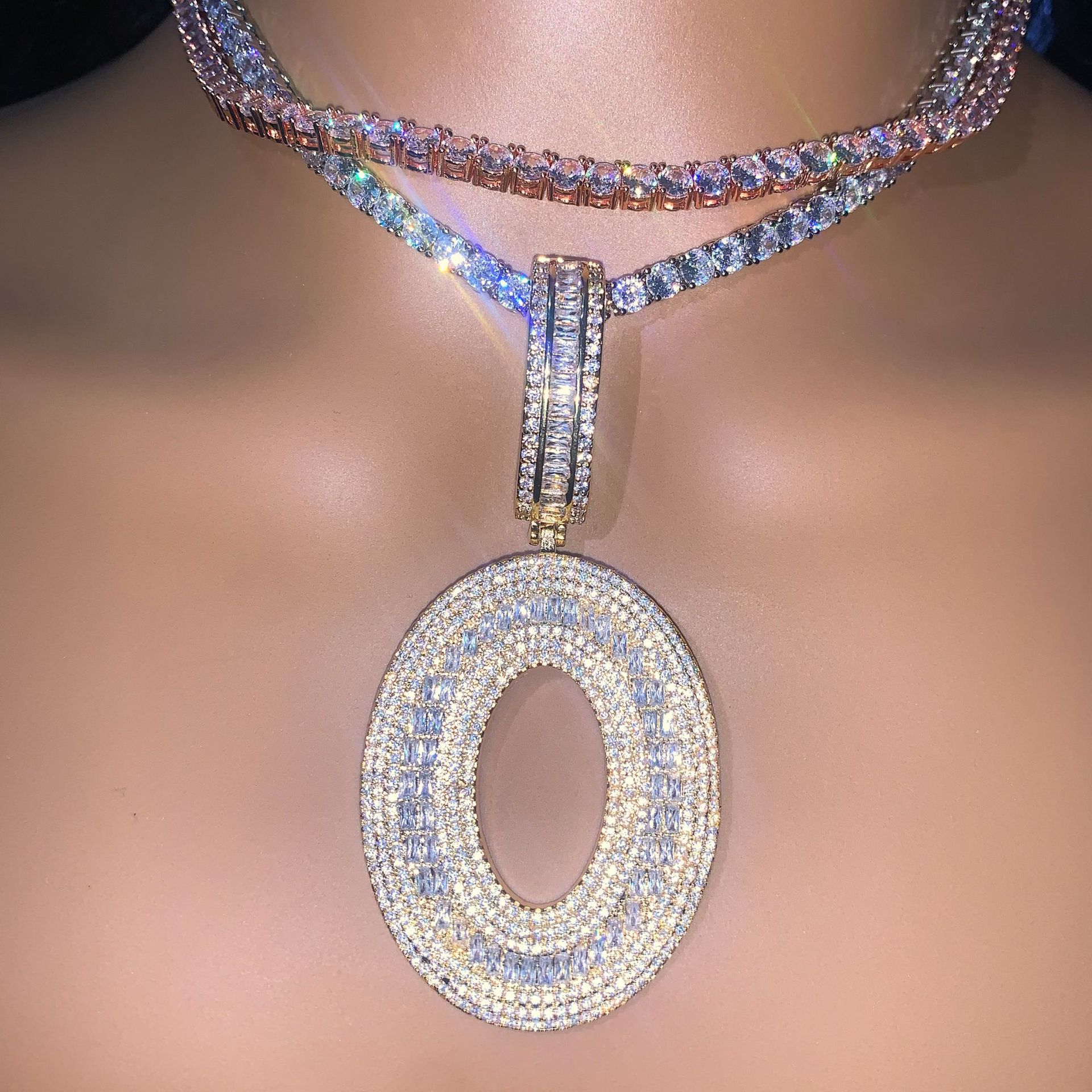 Aodhy Custom Letter Name Pendant Necklace — detail 6