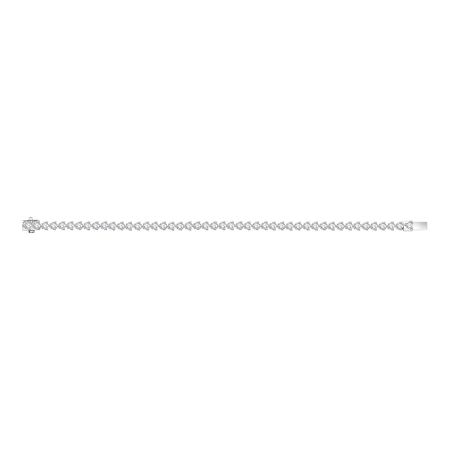 18K Gold Lab-Grown Diamond Tennis Bracelet – Approx. 2ct, 16cm — detail 5
