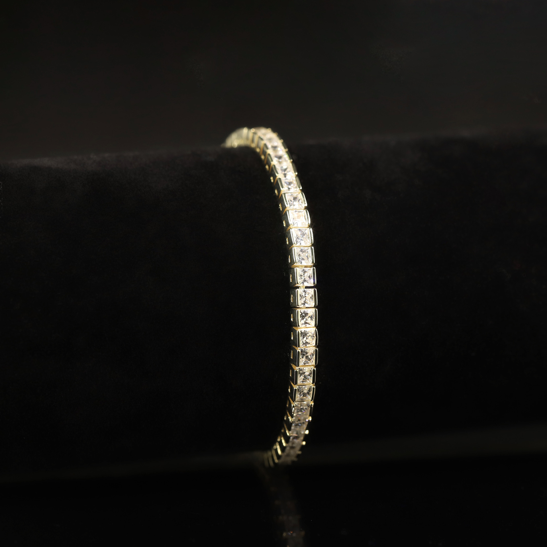 S925 Sterling Silver Moissanite Tennis Bracelet – 6 Stone Shapes, 7 Inches — detail 47