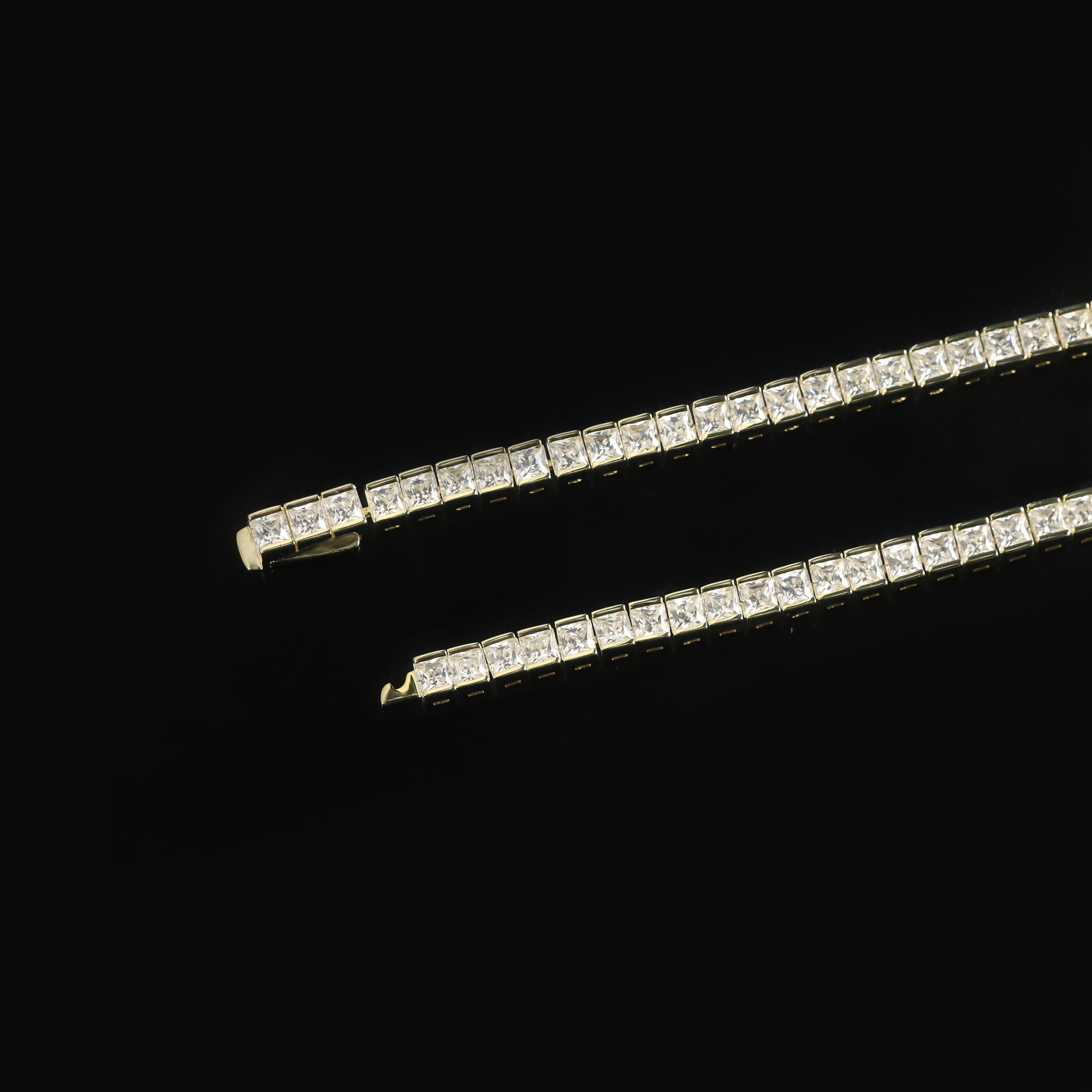 S925 Sterling Silver Moissanite Tennis Bracelet – 6 Stone Shapes, 7 Inches — detail 48