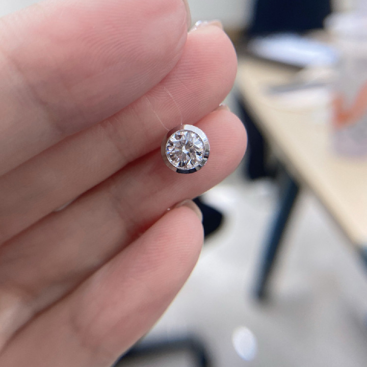 Aodhy 18K White Gold Bubble Collection Lab-Grown Diamond Jewelry — detail 5