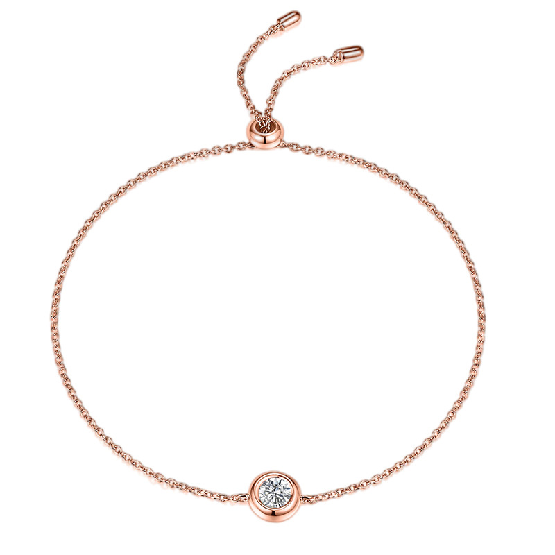 Aodhy 925 Sterling Silver 0.50 ct Lab-Grown Diamond Bubble Bracelet — detail 4