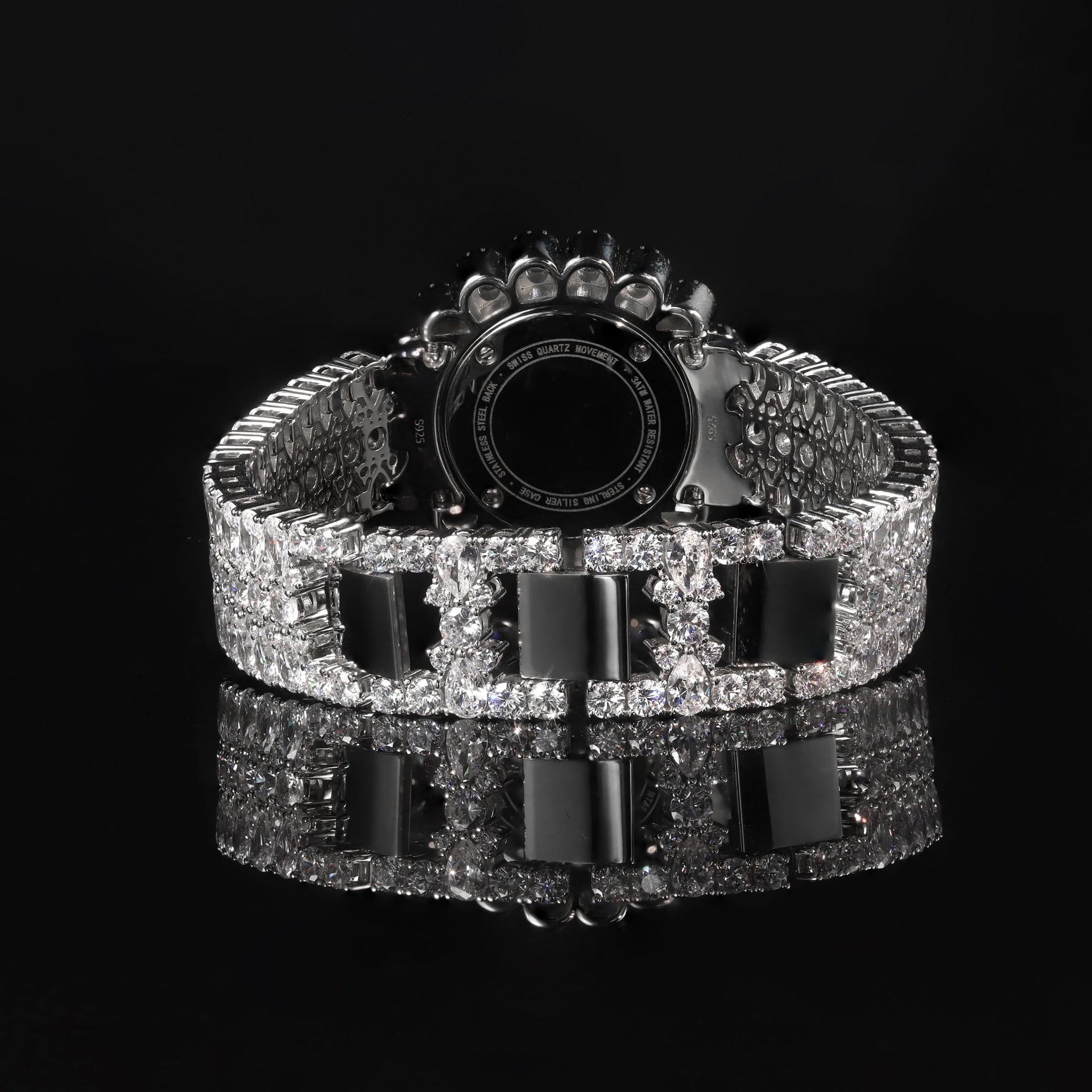 Aodhy 925 Sterling Silver Gem-Set Quartz Watch — detail 13