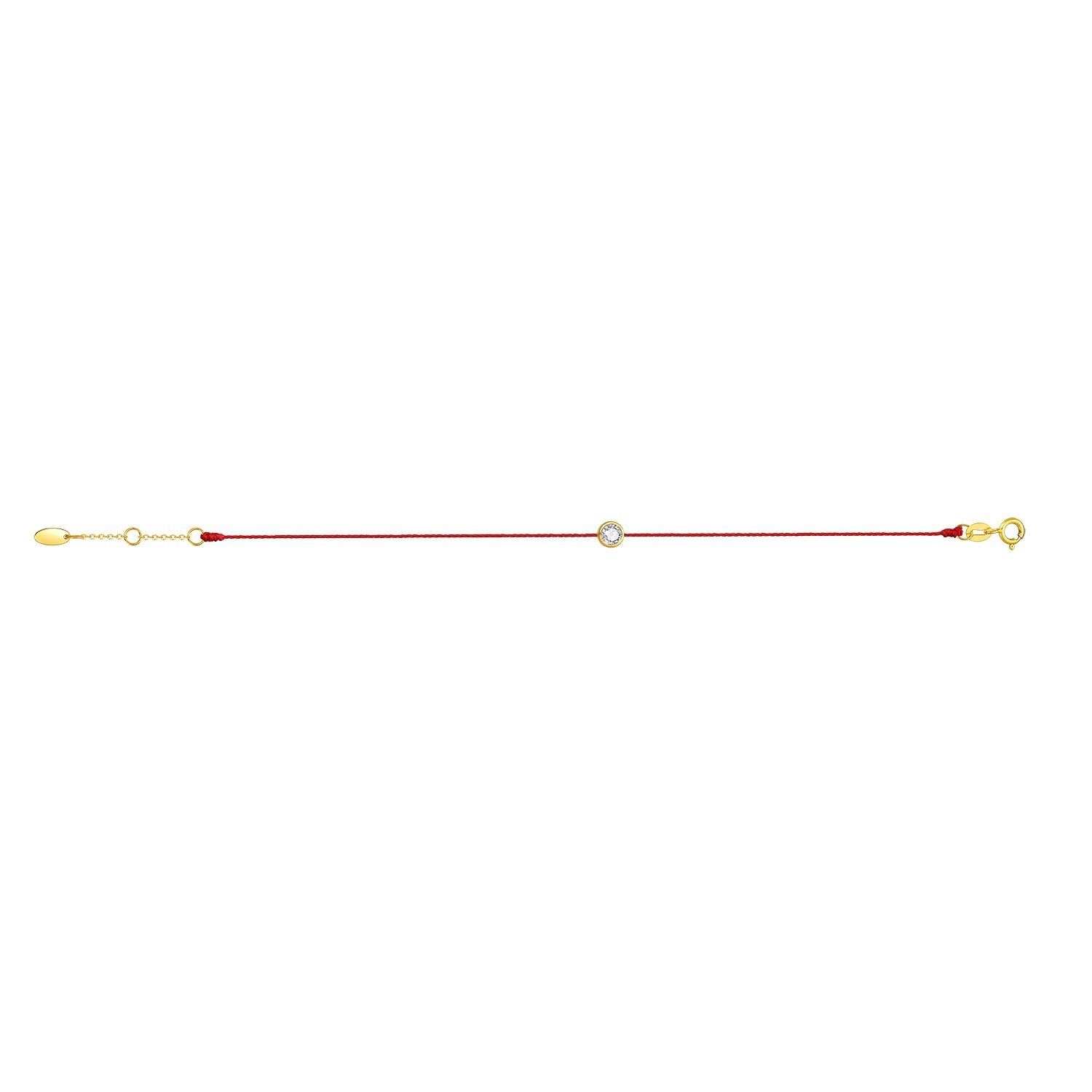Aodhy 18K Yellow Gold 0.20 ct Lab-Grown Diamond Cord Bracelet — detail 11