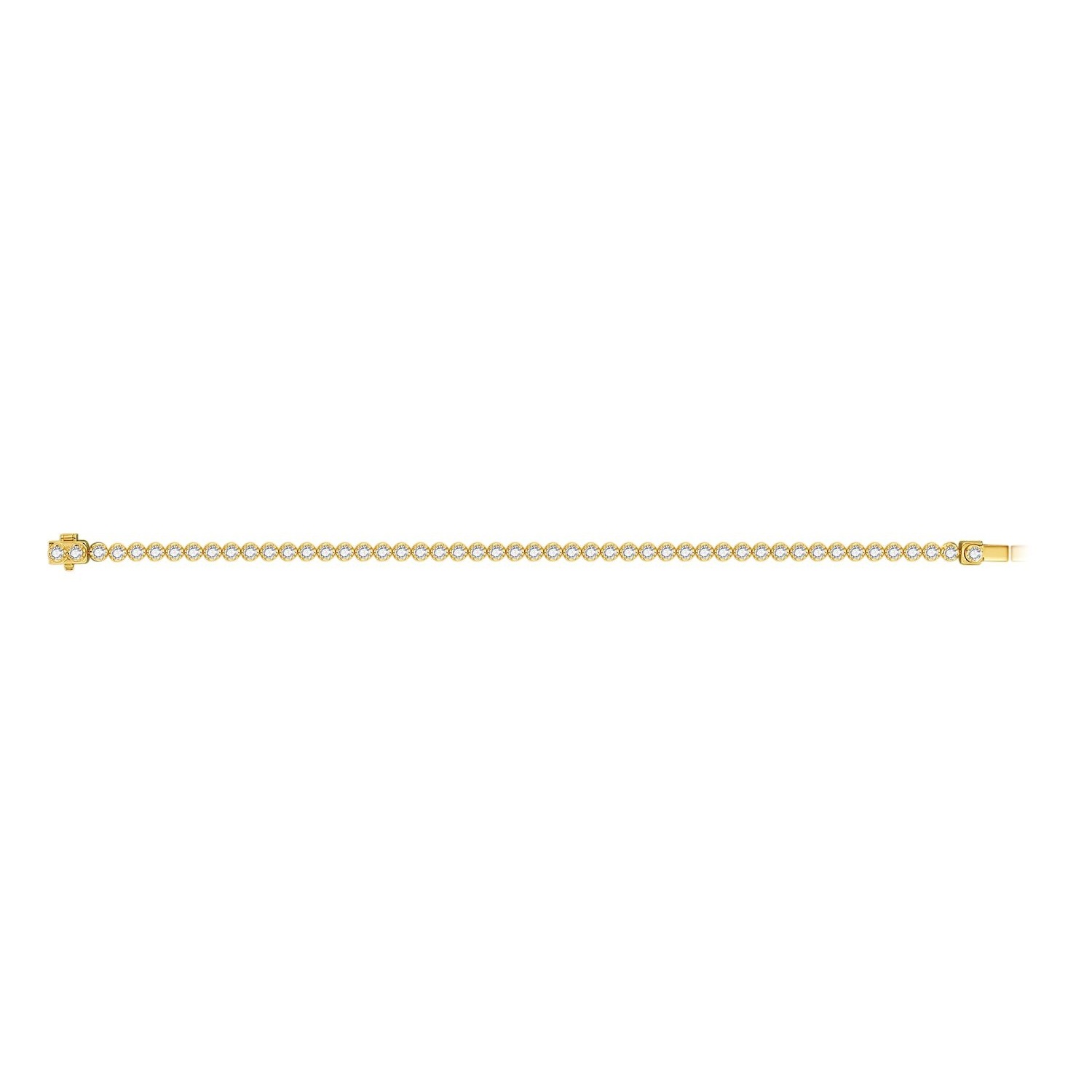 Aodhy 18K Yellow Gold 2.35 ct Lab-Grown Diamond Tennis Bracelet — detail 7