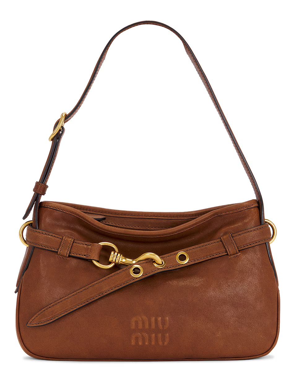 MIU MIU Aventure Leather Shoulder Bag