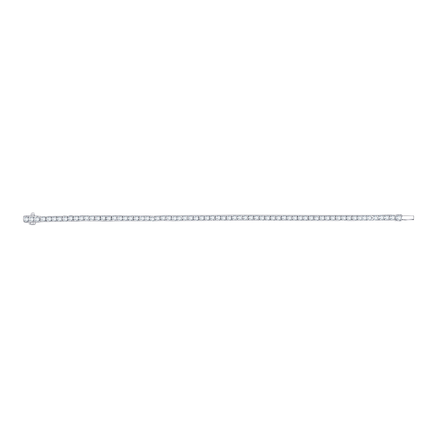 18K Gold Lab-Grown Diamond Tennis Bracelet – 3.4ct Total, 16cm — detail 5