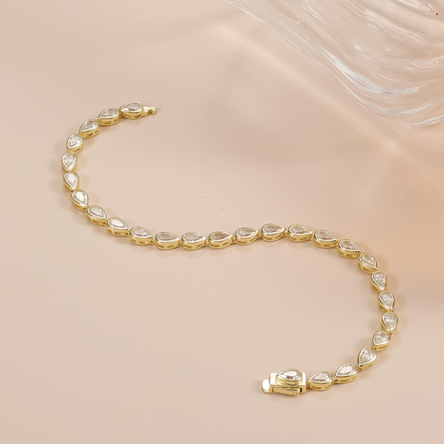 S925 Sterling Silver Moissanite Tennis Bracelet – 6 Stone Shapes, 7 Inches — detail 34