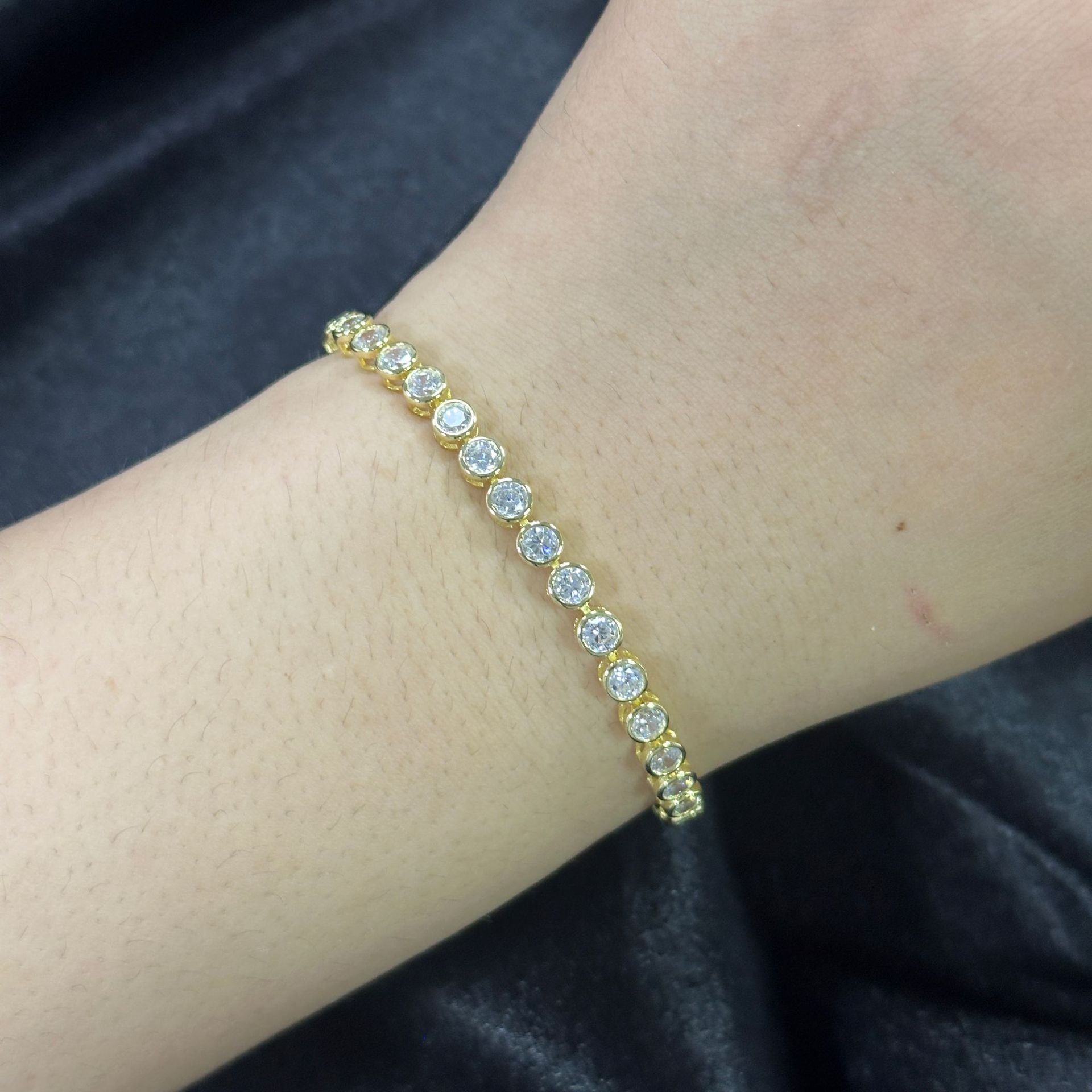 S925 Sterling Silver Moissanite Tennis Bracelet – 6 Stone Shapes, 7 Inches — detail 27