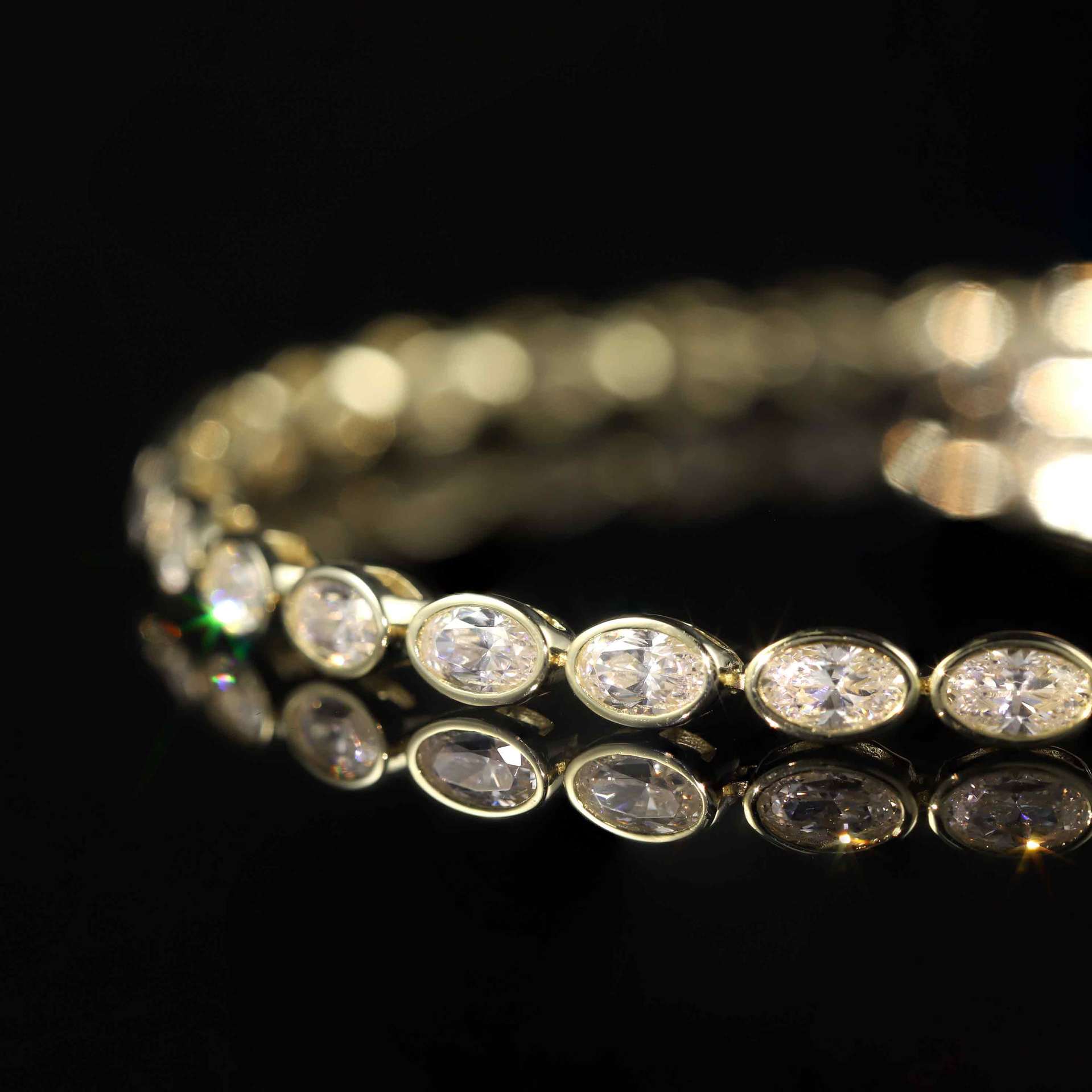 S925 Sterling Silver Moissanite Tennis Bracelet – 6 Stone Shapes, 7 Inches — detail 11