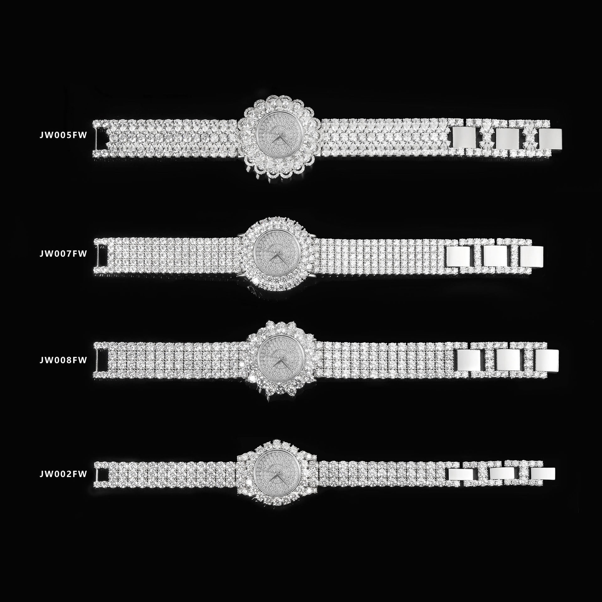 Aodhy 925 Sterling Silver Gem-Set Quartz Watch — detail 5