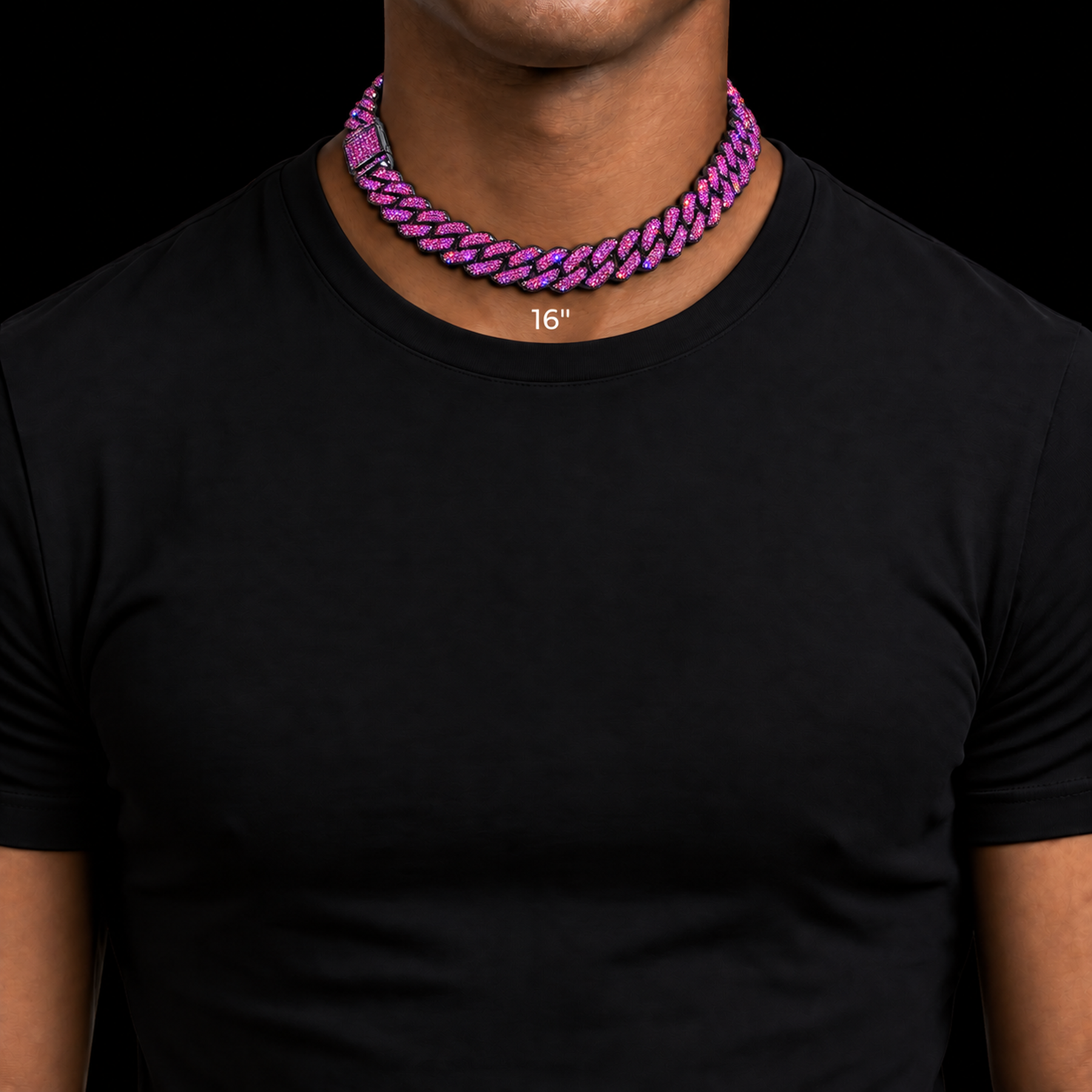 14mm Iced Miami Cuban Link Chain - image 1