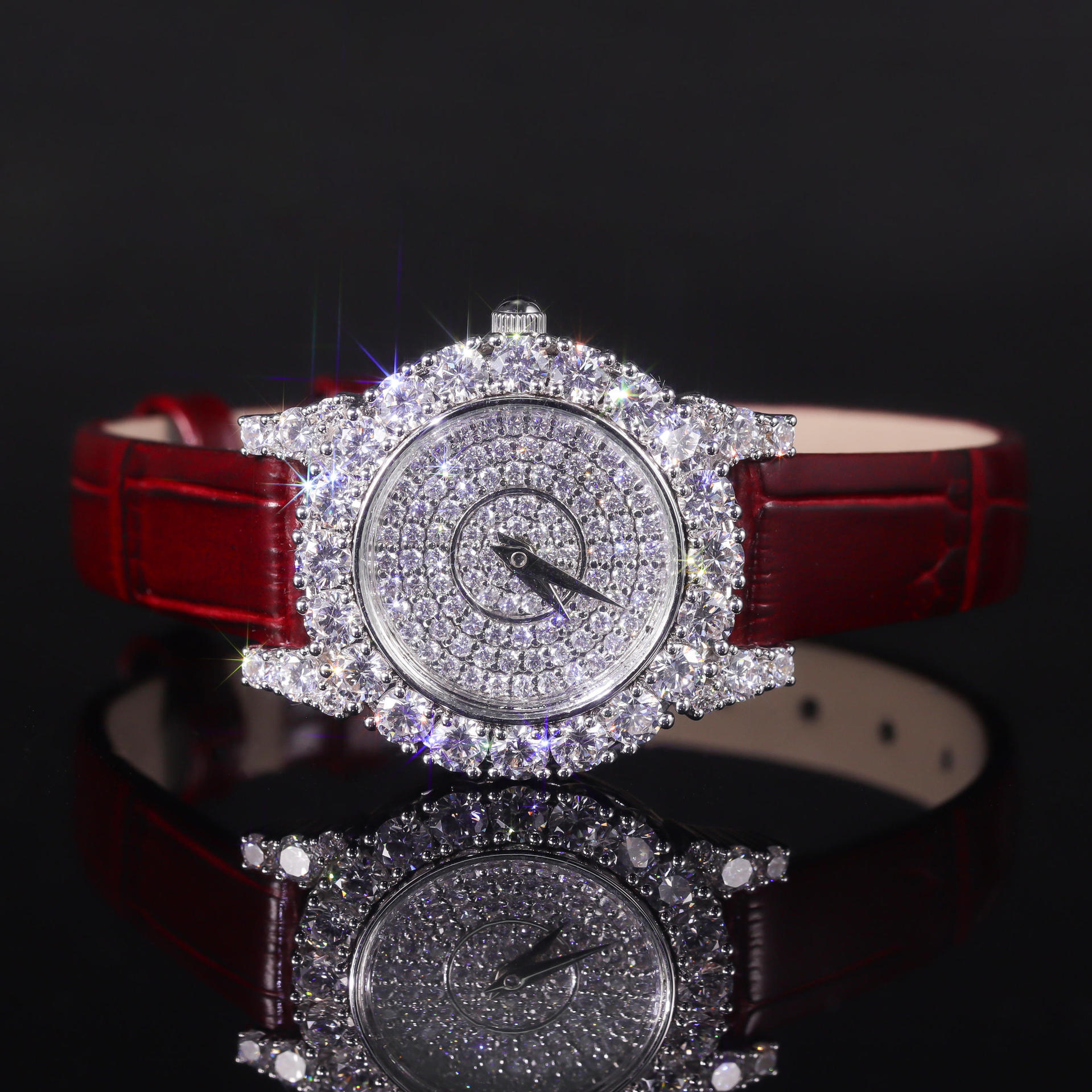 Aodhy Women's 925 Sterling Silver Moissanite Quartz Watch — detail 11