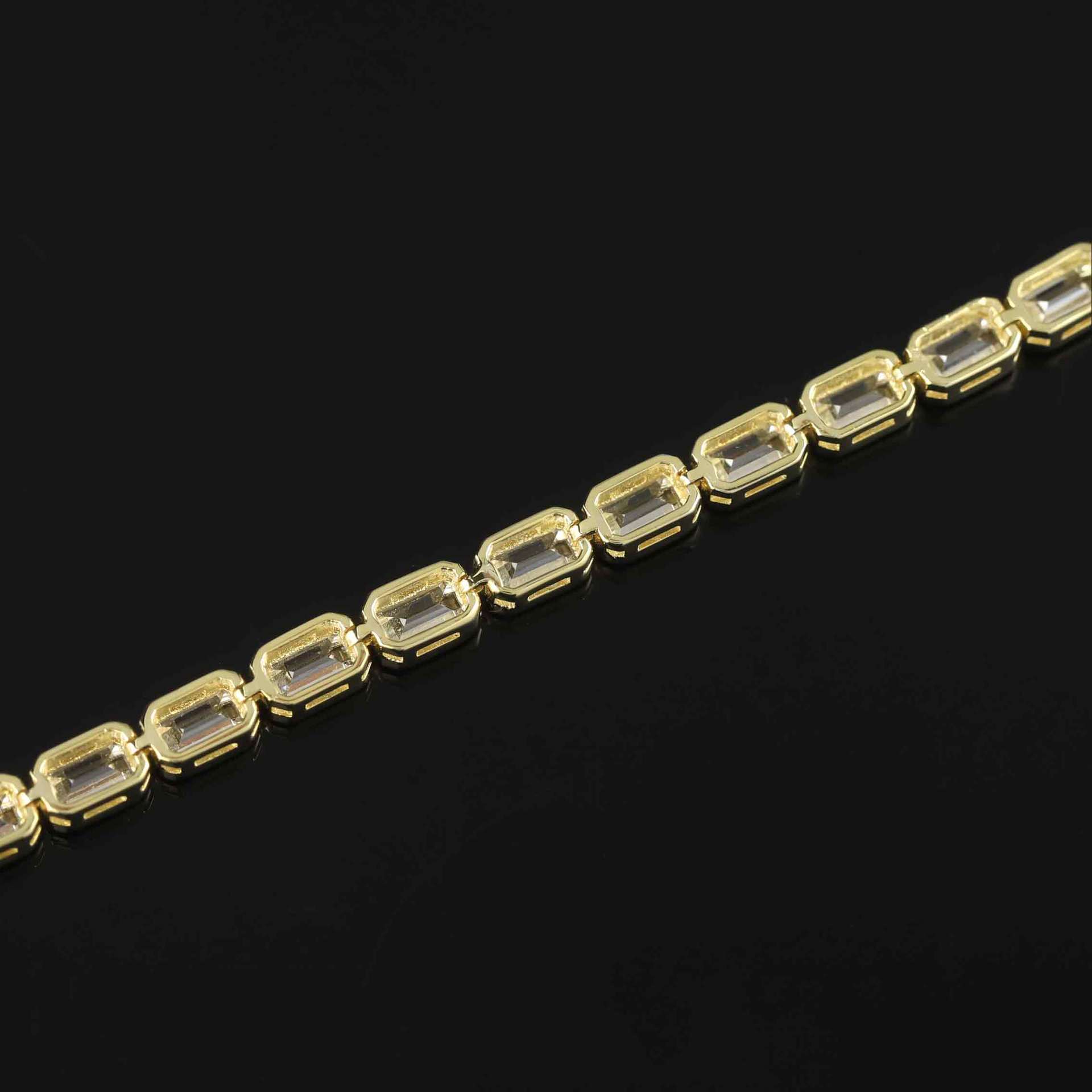 S925 Sterling Silver Moissanite Tennis Bracelet – 6 Stone Shapes, 7 Inches — detail 41