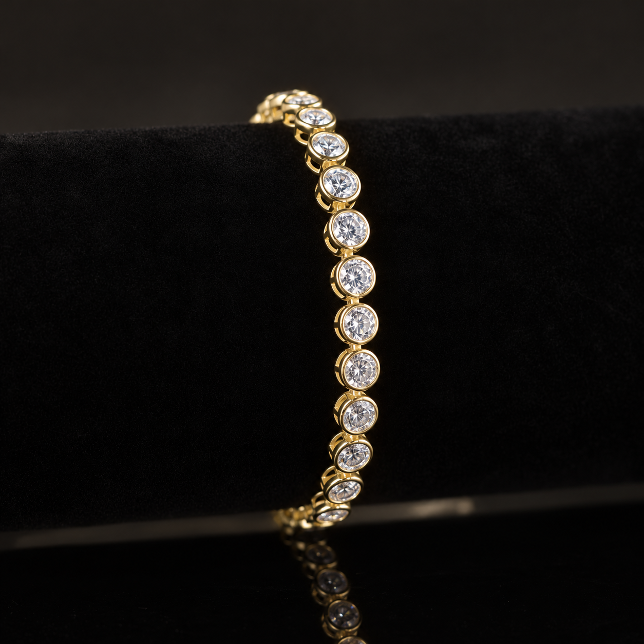 S925 Sterling Silver Bubble Bracelet – Moissanite / Lab-Grown Diamond, 7 Inches — detail 21