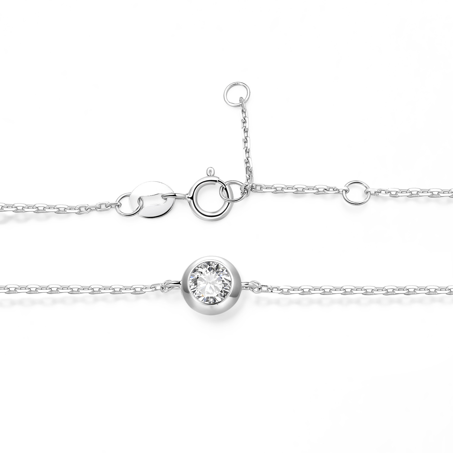 Aodhy 18K White Gold Bubble Collection Lab-Grown Diamond Jewelry — detail 8