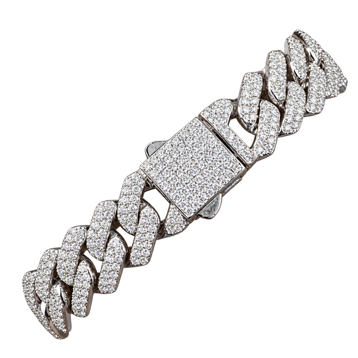 AODHY 14mm Iced Out Miami Cuban Bracelet
